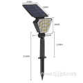 Solar Powered Lawn Floor Mounted Floodlights